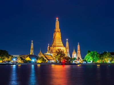 Wat Arun temple in Bangkok, Thailand.